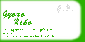 gyozo miko business card